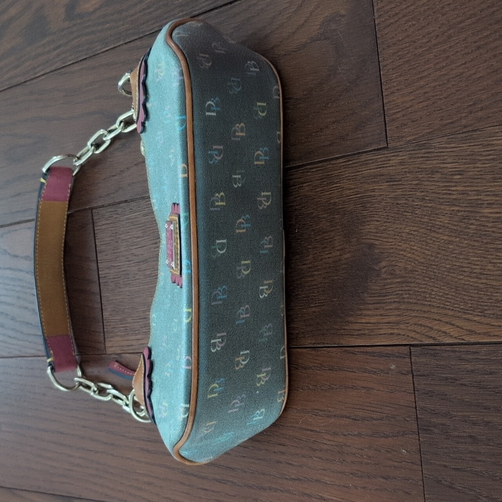 Dooney & Bourke - VINTAGE Y2K RARE Rainbow It Girl Monogram Handbag - Picture 3 of 9